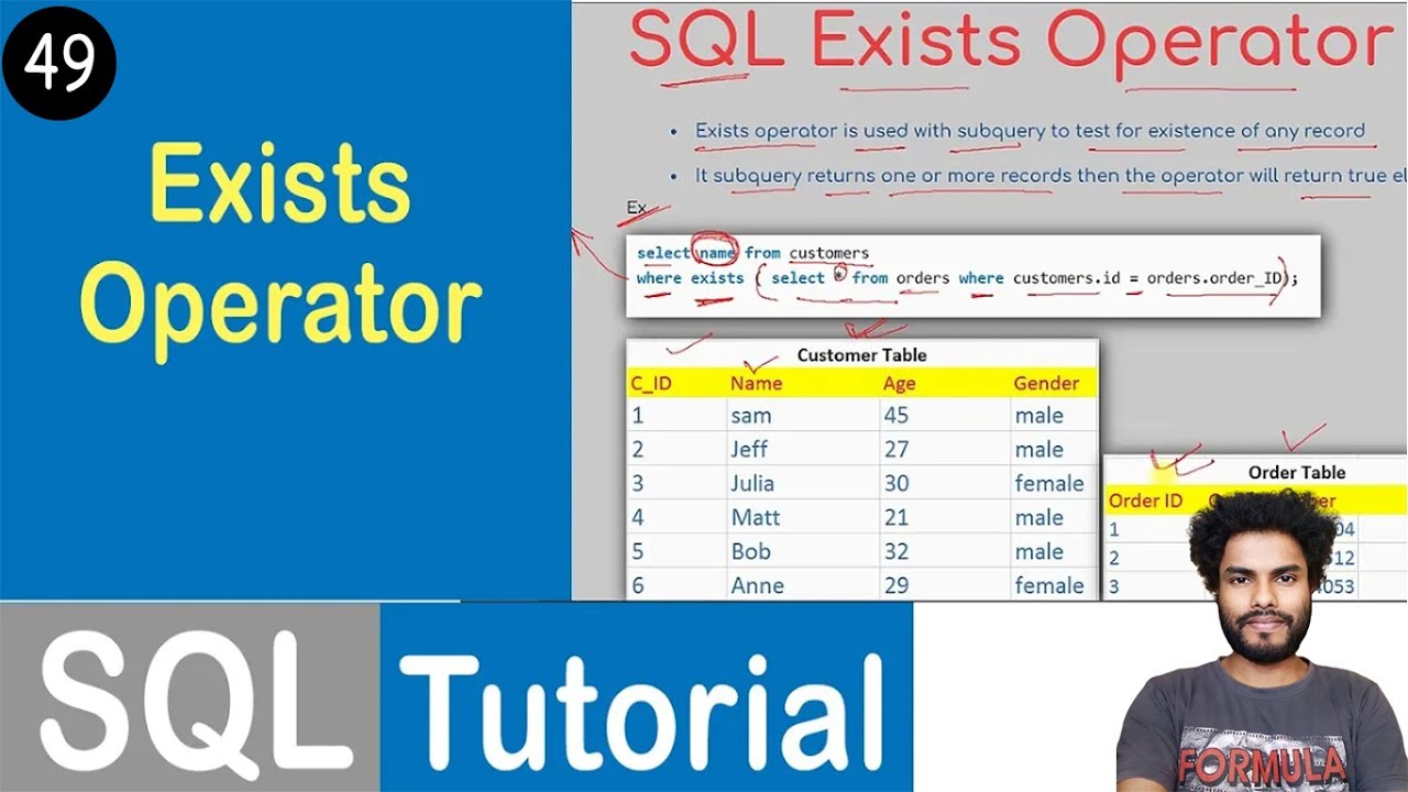 Exists SQL.