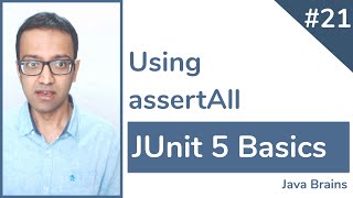 JUnit 5 Basics 21 - Using AssertAll screenshot 3