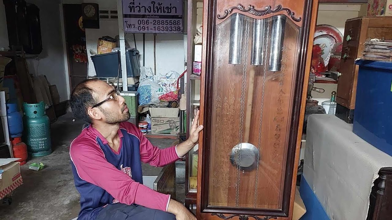 นาฬิกาโบราณ 3 ลูกถ่วง ตัวใหญ่