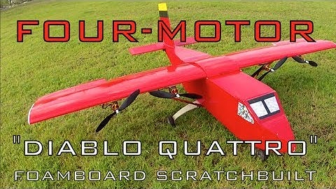 FOUR-MOTOR RC FOAMIE SCRATCHBUILT