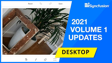 Syncfusion Desktop Updates—2021 Volume 1