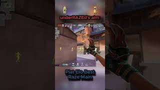 undeRAZEd aim  #shorts  #1v5ace #valorantclips #raze  #jettnerf #gaming #combatry  #valorantradiant