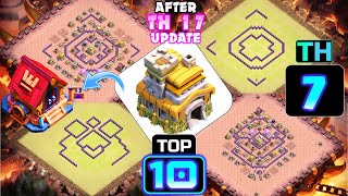 Th7 War Base With Link Best Th7 Anti 3 Star War Base 2025 Coc Th7 Cwl Base After Update
