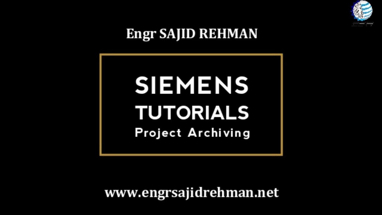 How to Archive a Siemens PLC Project | [Urdu/Hindi] | Siemens Tutorial ...