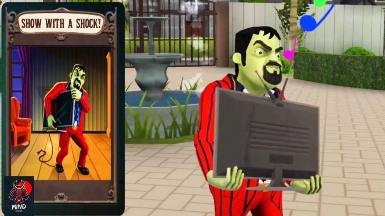 scary stranger show with a shock/scary stranger 3d new level show with a shock