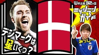 【ロシアW杯】デンマーク代表を格付け！【出場32カ国ミッシランガイド 12/32】