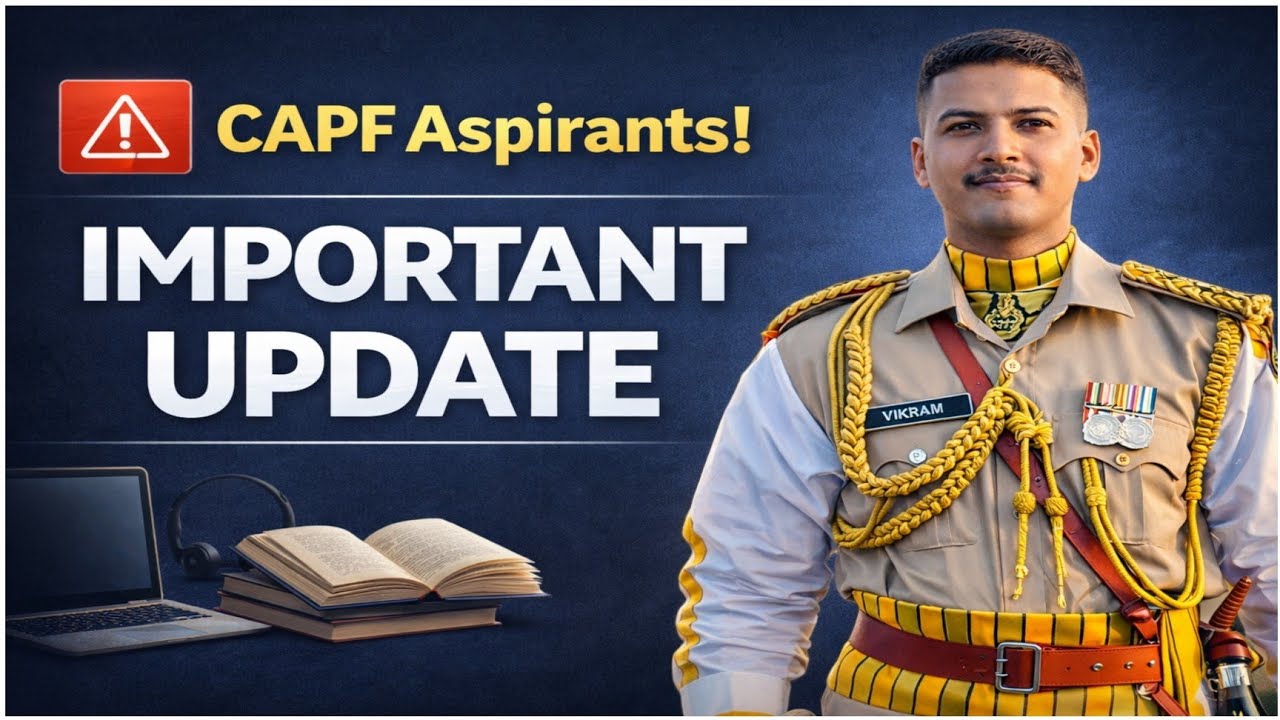 CAPF AC 2026 | Important Update for All CAPF Aspirants | Big Change in ...