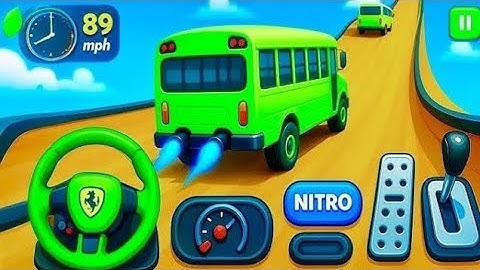 Crazy Bus Mega Ramp Impossible Racing Bus Stunts Impossible Tracks Android Gameplay video P-10