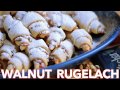 Easy Walnut Rugelach Filled Pastry Recipe | Filled Cookies