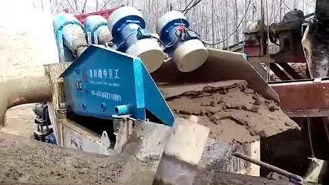 LZZG fine sand recovery system with double cyclone and slurry pump---3.9