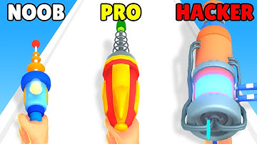 NOOB vs PRO vs HACKER in Ray Gun Run!