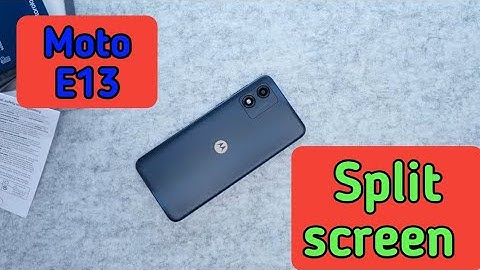How To Enable Split Screen In Moto E13, Dual Screen Create In Moto E13,  Split Screen