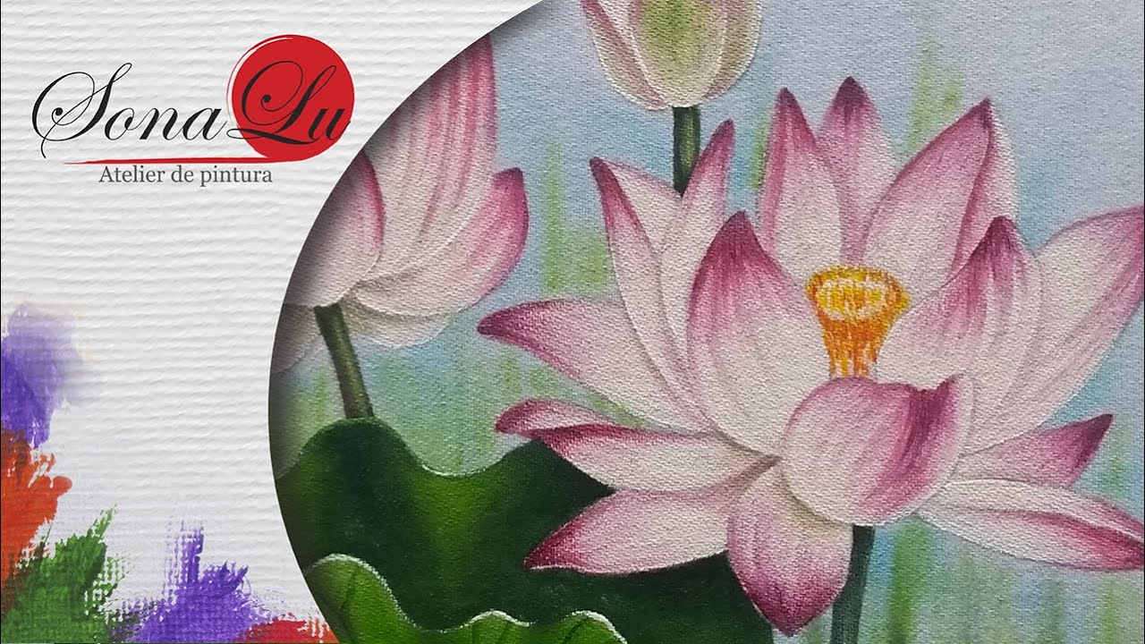 Aula 740 - Flor de Lótus em Pano de Prato