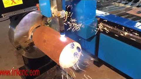 LINKCNC-blue plasma cutting machine with rotary axis