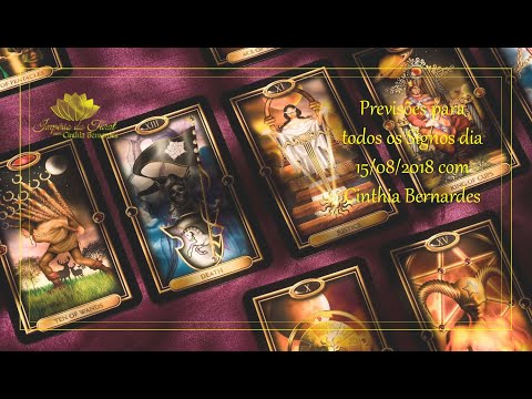 Tarot com Astrologia previsões para todos os signos 15.08.19