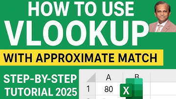 28. How to Use VLOOKUP with Approximate Match in Excel | Step‑by‑Step Tutorial 2025
