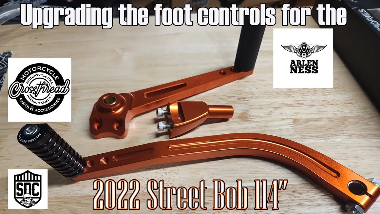 Foot Controls Upgrade for 2022 Street Bob 114 - YouTube