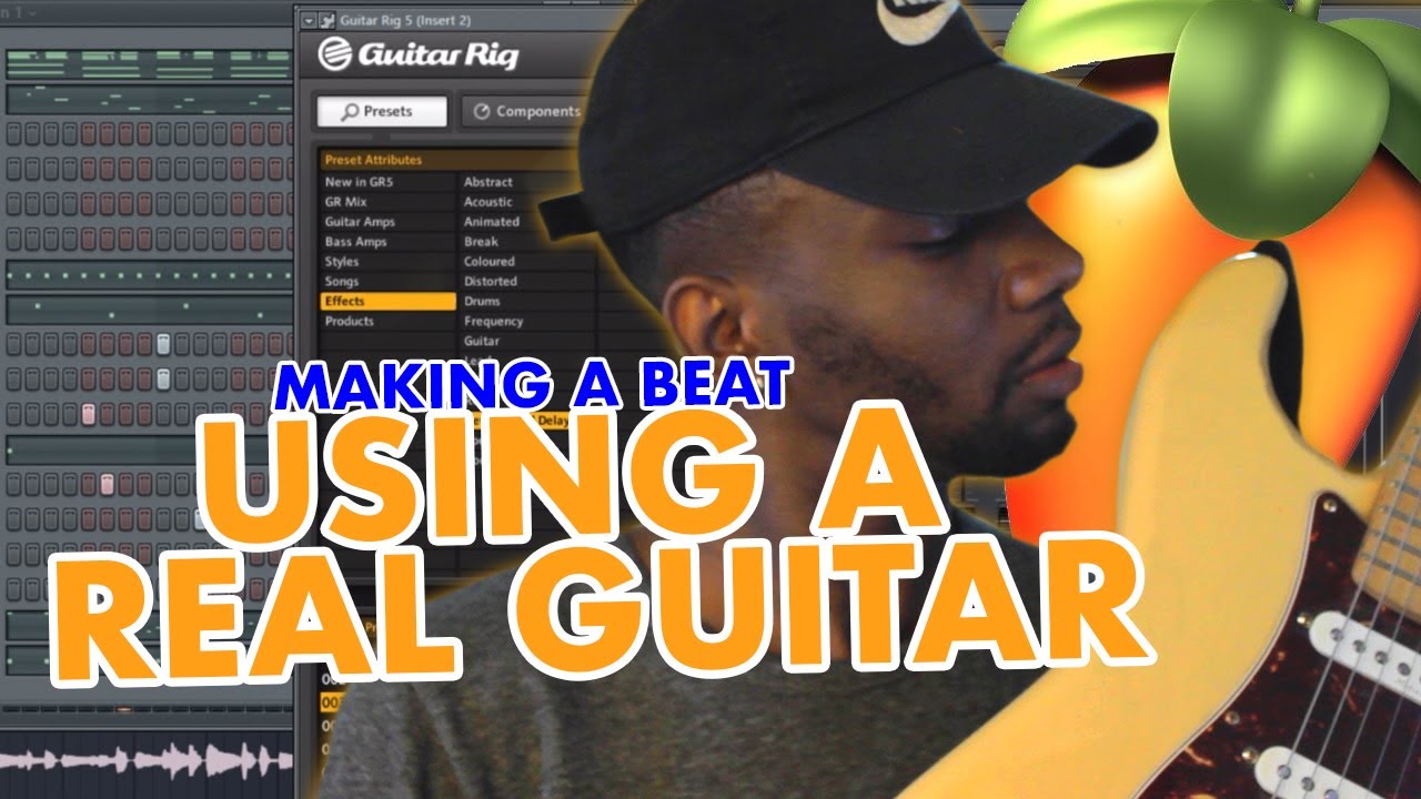 Making a melodic guitar beat using a real guitar! FL