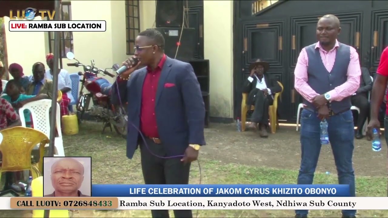 ONYI PAPA JAY PERFORMING LIVE AT A BURIAL IN DHIWA SUB COUNTY