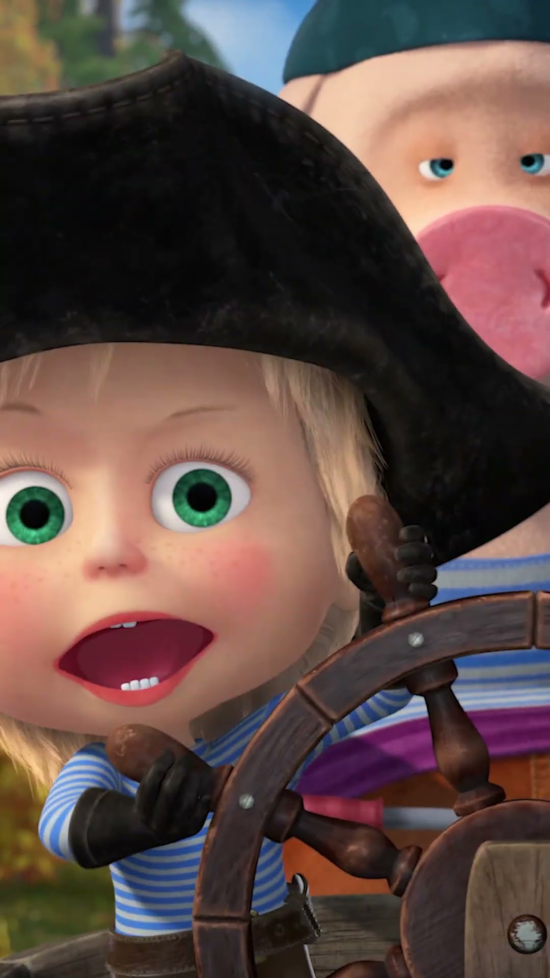 Капітан рулить! ? #Shorts #машатаведмiдь #MashaBearUkr #mashaandthebear #ОстрівСкарбів