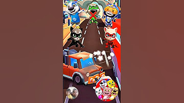 bhuga bhu| Talking Tom Hero Dash 🥳🤬 funny moments 😂 #shorts #gaming #talkingtom #gameplay