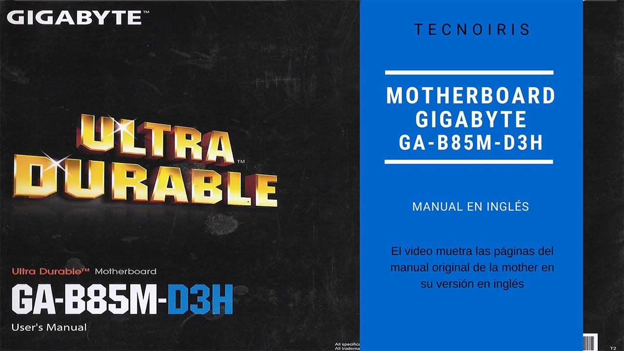 Manual De Motherboard Gigabyte Ga B85m D3h Especificaciones Tecnicas Motherboard 100 Original Youtube