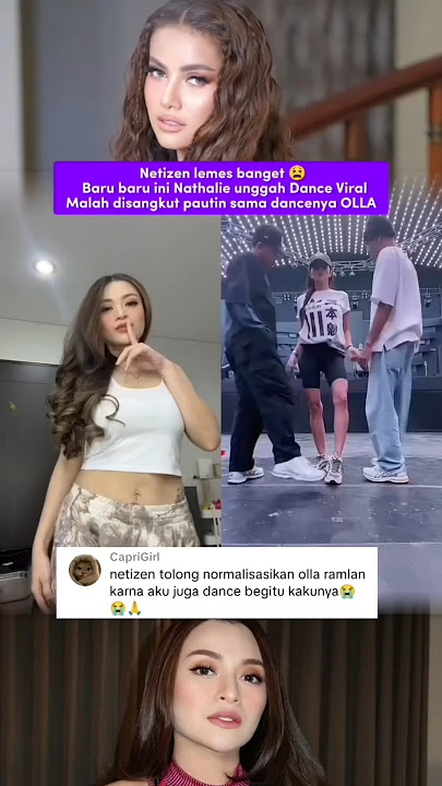 Nathalie gets caught dancing with Olla Ramlan #nathalieholscher #ollaramlan #shortvideo #viralvideo