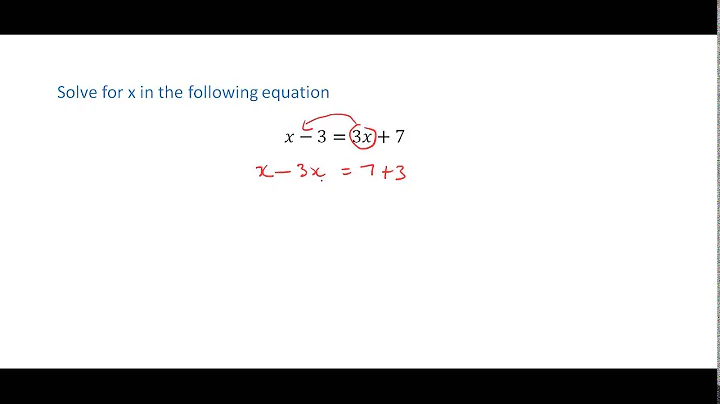 CSEC Maths - Solving simple linear equations