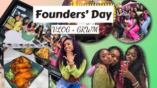 AKA Phirst Founders Day GRWM + VLOG