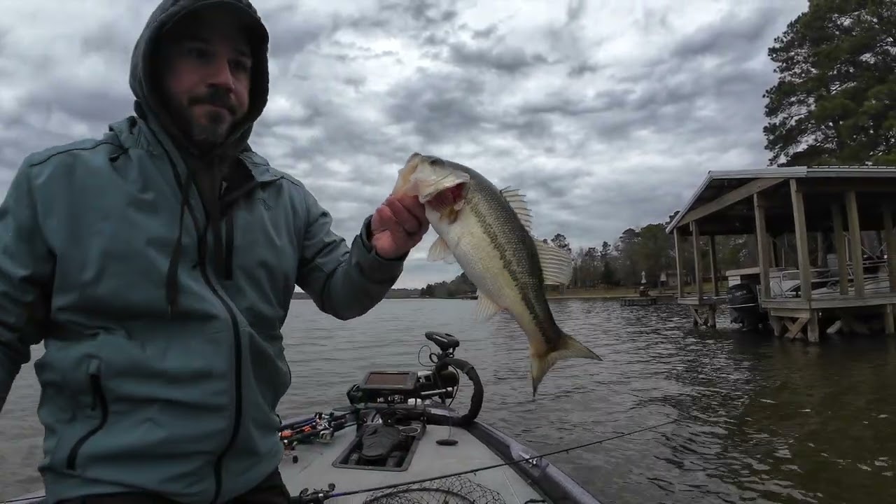 Sibley Lake in mid January (Bass fishing)