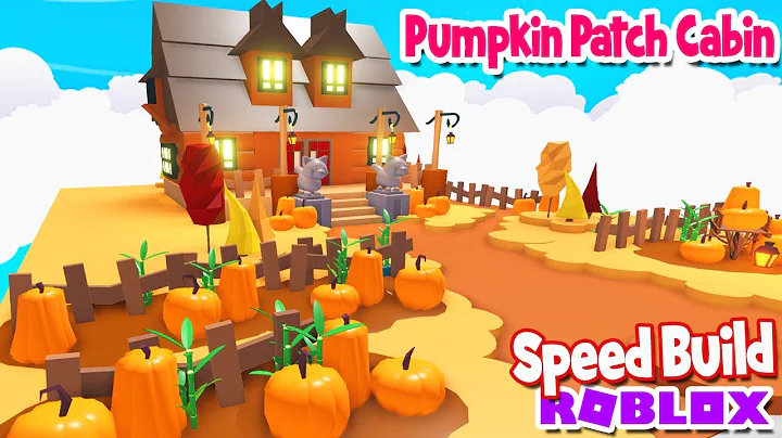*PUMPKIN PATCH CABIN* SPEED BUILD ADOPT ME Roblox ...