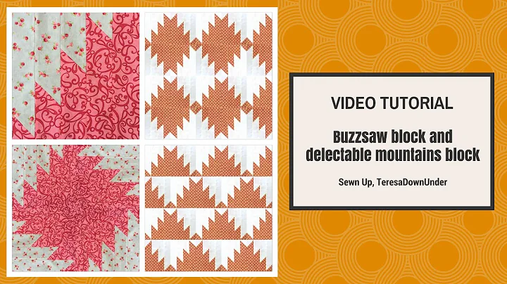 Video tutorial: Buzzsaw quilt block and Delectable...