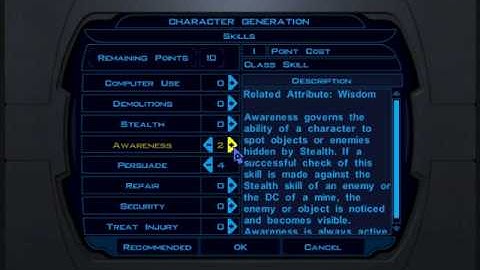 KOTOR (DS) Walkthrough - 0: Character Creation