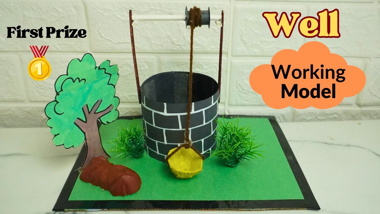 Water Well Working Model | How to Make a Simple Water Well Project | Science Exhibition Idea | DIY
