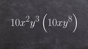 How to Math - Simplify a monomial using product property of exponents