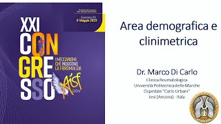 La ricerca sulla fibromialgia in area demografica e clinimetrica - Marco Di Carlo