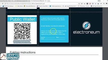 How to Create an Offline Electroneum Wallet || Electroneum || Crypto Currencies || Crypto Mining