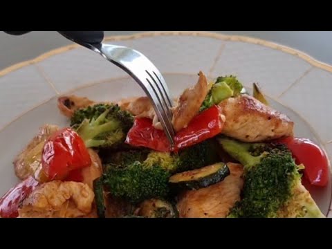 Légumes Grillés Et Blancs De Poulet Բանջարեղեն հավի կրծքամսով Tatevcooking828