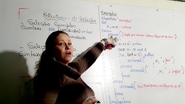 ALGORITMOS - AULA 3 - PARTE 1: Breve revisão sobre: estrutura de seleção simples e composta.