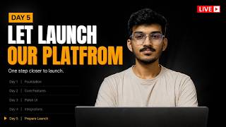 Day 5 | We’re Finally Launching Our Platform | Synthetic Data Platform#coding #live