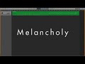 Melancholy by mjk    garageband music