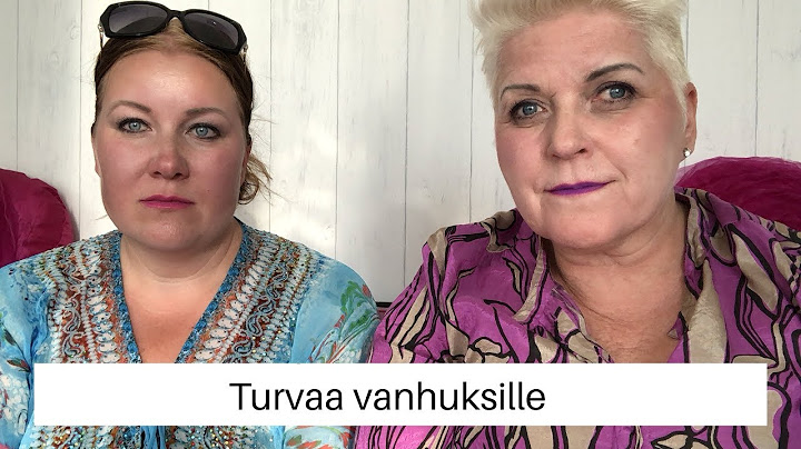 Turvaa vanhuksille
