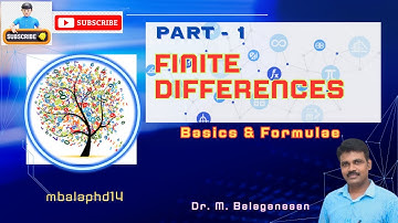 FINITE DIFFERENCES & INTERPOLATION : Basic Concepts