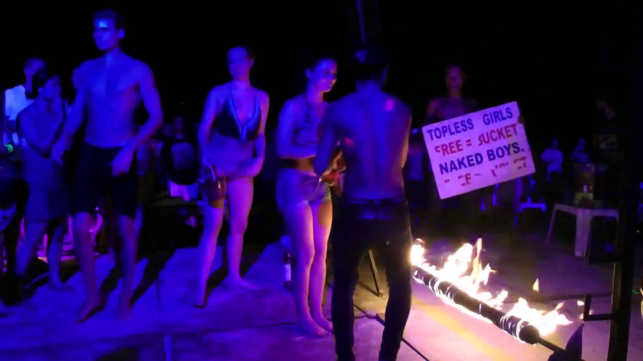 Nudist boys party