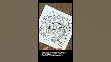 Mindful Monday 60. Draw along with me and create this tile using the Zentangle® Method. #zentangle