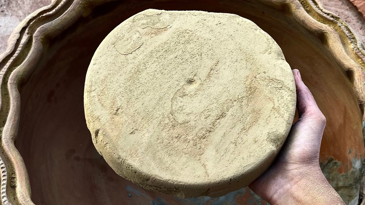 ASMR | New Mud Dry Claypot crumbling | 