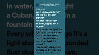 A Boogie Wit Da Hoodie - Drowning Lyrics