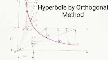 How to draw Hyperbole by Rectangular (Orthogonal)Method //Engg. Drawing