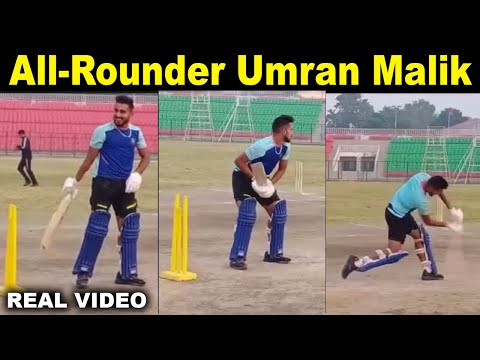 Watch Video, Umran Malik did Brilliant Batting like All Rounder hardik Pandya l umran malik cricinfo