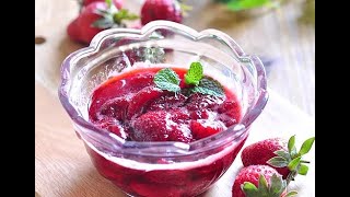 草莓果醬。Strawberry jam 